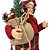 Mamãe Noel Decorativa Avental Xadrez e Saco de Presentes Rústico 60cm - Cromus - Imagem 5