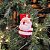 Kit Papai Noel Pendente Enfeite Árvore Natal Vintage 8cm 4 Unidades - Magizi - Imagem 2