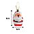 Kit Papai Noel Pendente Enfeite Árvore Natal Vintage 8cm 4 Unidades - Magizi - Imagem 4