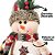 Jogo Boneco de Neve Sentado 30cm e Em Pé 54cm Decor Lã Felpuda e Cachecol Crochê - E Christmas - Imagem 5