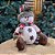 Jogo Boneco de Neve Sentado 30cm e Em Pé 54cm Decor Lã Felpuda e Cachecol Crochê - E Christmas - Imagem 4
