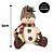 Boneco de Neve Sentado Decor 30cm Pelúcia Lã Felpuda e Cachecol Crochê - E Christmas - Imagem 4