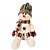 Boneco de Neve Decorativo Sentado 58cm Pelúcia Felpuda Cachecol Crochê - E Christmas - Imagem 3