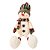 Boneco de Neve Decorativo Sentado 58cm Pelúcia Felpuda Cachecol Crochê - E Christmas - Imagem 5