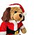 Cachorro Pelúcia Musical e Movimento Roqueiro Natal 30cm We Will Rock You - E Christmas - Imagem 5
