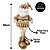 Kit Papai Noel e Boneco de Neve Decorativo Sentado Bronze e Dourado Luxo 3 Peças - E Christmas - Imagem 2