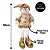 Kit Papai Noel e Boneco de Neve Decorativo Sentado Bronze e Dourado Luxo 3 Peças - E Christmas - Imagem 6