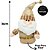 Papai Noel Decorativo Sentado Bronze e Dourado Luxo Gorrinho Guizo 34cm - E Christmas - Imagem 3