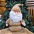 Papai Noel Decorativo Sentado Bronze e Dourado Luxo Gorrinho Guizo 34cm - E Christmas - Imagem 2