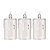 Jogo 3 Mini Velas Eletrônica Cristal LED Branco Quente 7,7cm - Art Christmas - Imagem 1