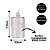Jogo 3 Mini Velas Eletrônica Cristal LED Branco Quente 7,7cm - Art Christmas - Imagem 4