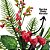Kit 2 Galhos Pick Nevado Natal Pinhas Naturais, Berries e Folhagens 26cm - Art Christmas - Imagem 6