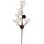 Kit 3 Galhos Pick Decorativo Natal Azevinhos e Pinhas Nevado 40cm - Master Christmas - Imagem 5