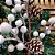 Kit 3 Galhos Pick Decorativo Natal Azevinhos e Pinhas Nevado 40cm - Master Christmas - Imagem 2