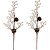 Kit 2 Galhos Pick Decorativo Natal Azevinhos e Pinhas Nevado 40cm - Master Christmas - Imagem 1