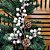 Galho Pick Decorativo Natal Azevinhos e Pinhas Nevado 40cm - Master Christmas - Imagem 2