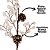Galho Pick Decorativo Natal Azevinhos e Pinhas Nevado 40cm - Master Christmas - Imagem 4