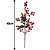 Kit 2 Galhos Pick Decorativo Natal Azevinhos Vermelho Nevado 40cm - Master Christmas - Imagem 5