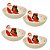 Jogo 4 Tigelas Bowl Cerâmica Natal Papai Noel 13cm 250ml - Master Christmas - Imagem 1