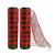 Kit 2 Telas Decorativa Fita Malha Tule Listrado Vermelho e Verde Natal 25cm x 5 metros – Magizi - Imagem 1