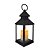 Luminária Lamparina Vela LED Moving 22cm Preta - Wincy Natal - Imagem 1