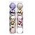 Kit 10 Bolas Mistas Premium Decoradas Natal Rosê Gold, Dourado e Lilás 6cm - Magizi - Imagem 1
