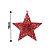 Estrela Glitter Vazado Vermelha Natal Brilho 3D 18cm - Magizi - Imagem 3