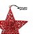 Kit 4 Estrelas Glitter Vazado Vermelha Natal Brilho 3D 18cm - Magizi - Imagem 5