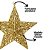 Estrela Glitter Vazado Dourado Natal Gold 3D 18cm - Magizi - Imagem 2