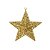 Kit 4 Estrelas Glitter Vazado Dourado Natal Gold 3D 18cm - Magizi - Imagem 4
