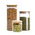 Kit 3 Potes Herméticos Vidro Borossilicato Redondo Tampa Bambu 1,5L, 1,1L e 800ml - Lehaví - Imagem 6