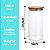 Kit 3 Potes Herméticos Vidro Borossilicato Redondo Tampa Bambu 1,5L, 1,1L e 800ml - Lehaví - Imagem 7