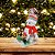 Boneco de Neve Pelúcia Tricô no Trenó Decorado Pinhas 25cm - Master Christmas - Imagem 2