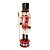 Quebra Nozes Soldado Decorado Madeira Vermelho e Preto 30cm Boca Articulada - Master Christmas - Imagem 1