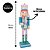 Jogo 2 Bonecos Quebra Nozes Decorado Madeira Candy Color 30cm Boca Articulada - Master Christmas - Imagem 7