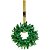 Suporte Para Guirlanda Metal Dourado Merry Christmas 31cm Encaixe Porta - Magizi - Imagem 2