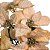 Buquê Bico de Papagaio Veludo Champanhe Borda Glitter Luxo 5 Flores 36cm - Magizi - Imagem 4