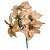 Buquê Bico de Papagaio Veludo Champanhe Borda Glitter Luxo 5 Flores 36cm - Magizi - Imagem 1