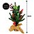 Pinheiro Decorativo Luxo Pinhas e Azevinho Base Linho Juta 40cm - Bela Flor - Imagem 4