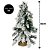 Pinheiro Enfeite de Mesa Nevado Rústico Luxo Base Linho Juta 46cm - Bela Flor - Imagem 6