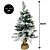 Pinheiro Nevado Rústico Luxo Base Linho Juta 60cm - Bela Flor - Imagem 6
