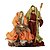 Sagrada Família Decorativa Natal Poliresina Seda e Linho Color Luxo 25cm - Magizi - Imagem 1
