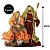 Sagrada Família Decorativa Natal Poliresina Seda e Linho Color Luxo 25cm - Magizi - Imagem 3