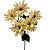 Buquê Flor Bico de Papagaio Dourado Glitter Luxo 50cm 5 Flores - Nataluz - Imagem 1