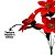 Jogo 2 Buquês Flor Bico de Papagaio Veludo e Glitter Vermelho Prime 30cm - Nataluz - Imagem 5