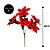Jogo 2 Buquês Flor Bico de Papagaio Veludo e Glitter Vermelho Prime 30cm - Nataluz - Imagem 6