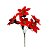 Jogo 2 Buquês Flor Bico de Papagaio Veludo e Glitter Vermelho Prime 30cm - Nataluz - Imagem 3