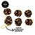 Jogo 12 Pinhas Natural de Natal Glitter Dourado 4cm - Magizi - Imagem 3