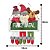 Guirlanda Decorada 50cm Placa Madeira Feliz Natal Trio Pelúcia - Master Christmas - Imagem 8