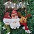 Placa Iluminada LED Feliz Natal Trio Pelúcia Papai Noel, Boneco de Neve e Rena 25cm - Master Christmas - Imagem 4